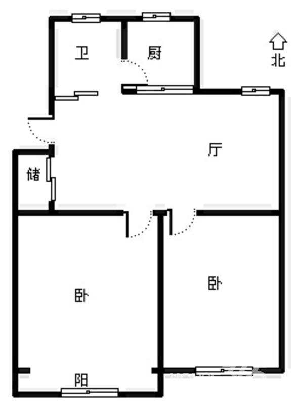 燕子矶二手房 晓庄 化工新村二室一厅73万元难得的好户型 双南 急售