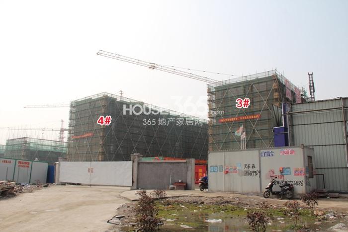 合景叠彩园项目3、4号楼施工进程（2015.2）