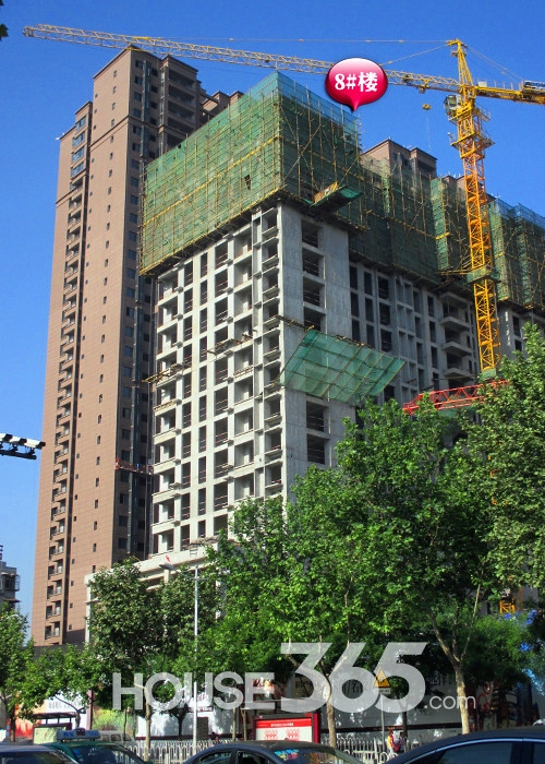 融尚中央住区8#楼施工进度（2015.5.12）