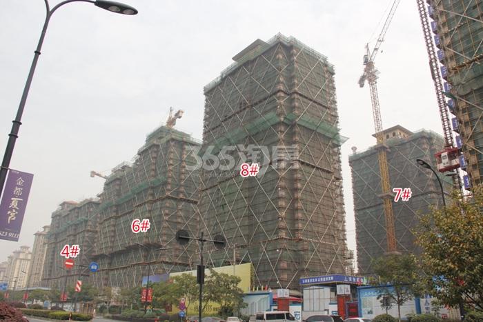 绿城蓝庭项目4、6—8号楼施工进程图（2015.10）