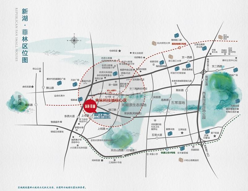 新湖菲林项目交通区位图