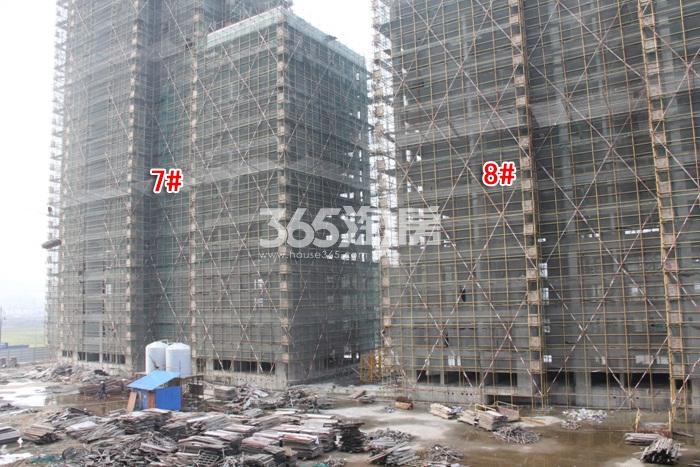 东晖龙悦湾高层7、8号楼施工进程图（2016.1）