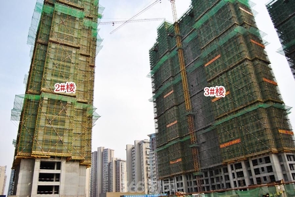 东方龙城采薇苑2#楼、3#楼工程进度（2016.2摄）