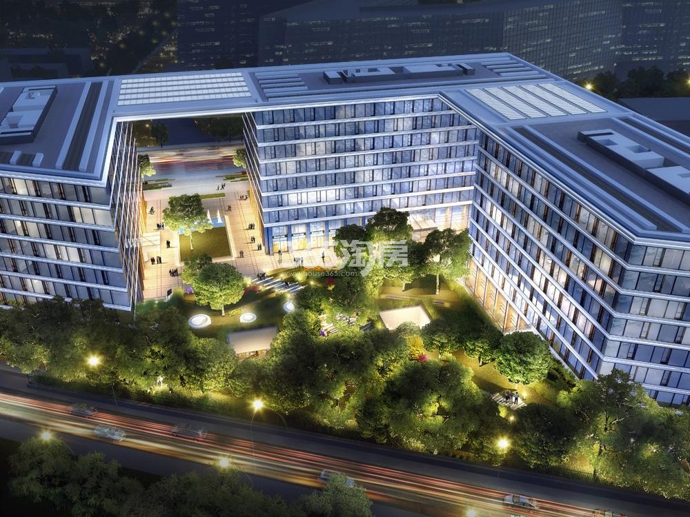 钱江浙商创投中心项目夜景效果图